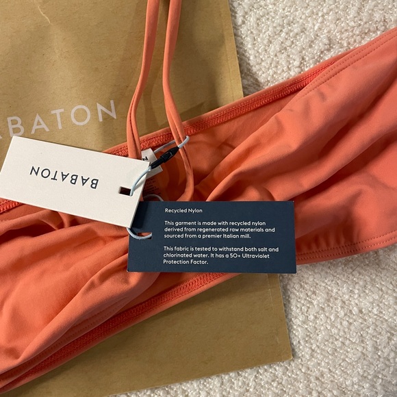 NEW unworn Babaton bandeau top (grapefruit coral) - Picture 7 of 7